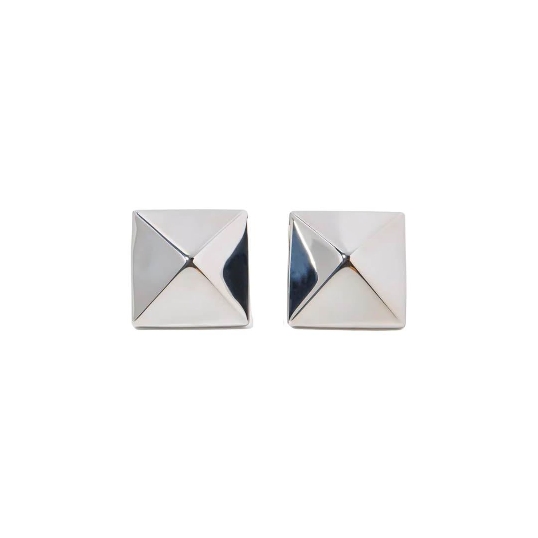 The Hubert Earrings in White Gold