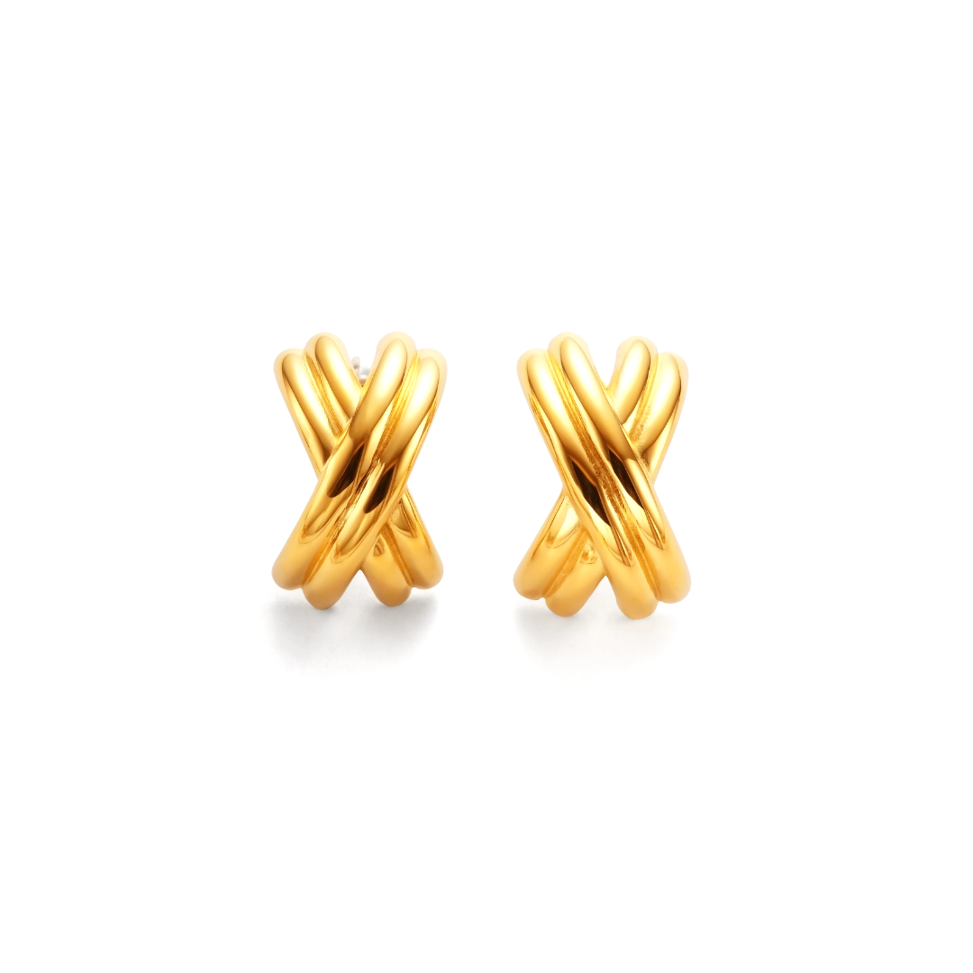 The Marais Earrings in Yellow Gold