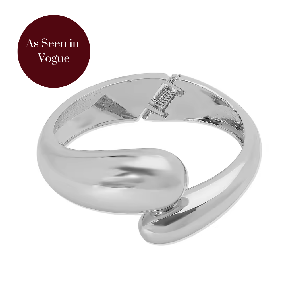 The Overlap Cuff Bracelet in Silver