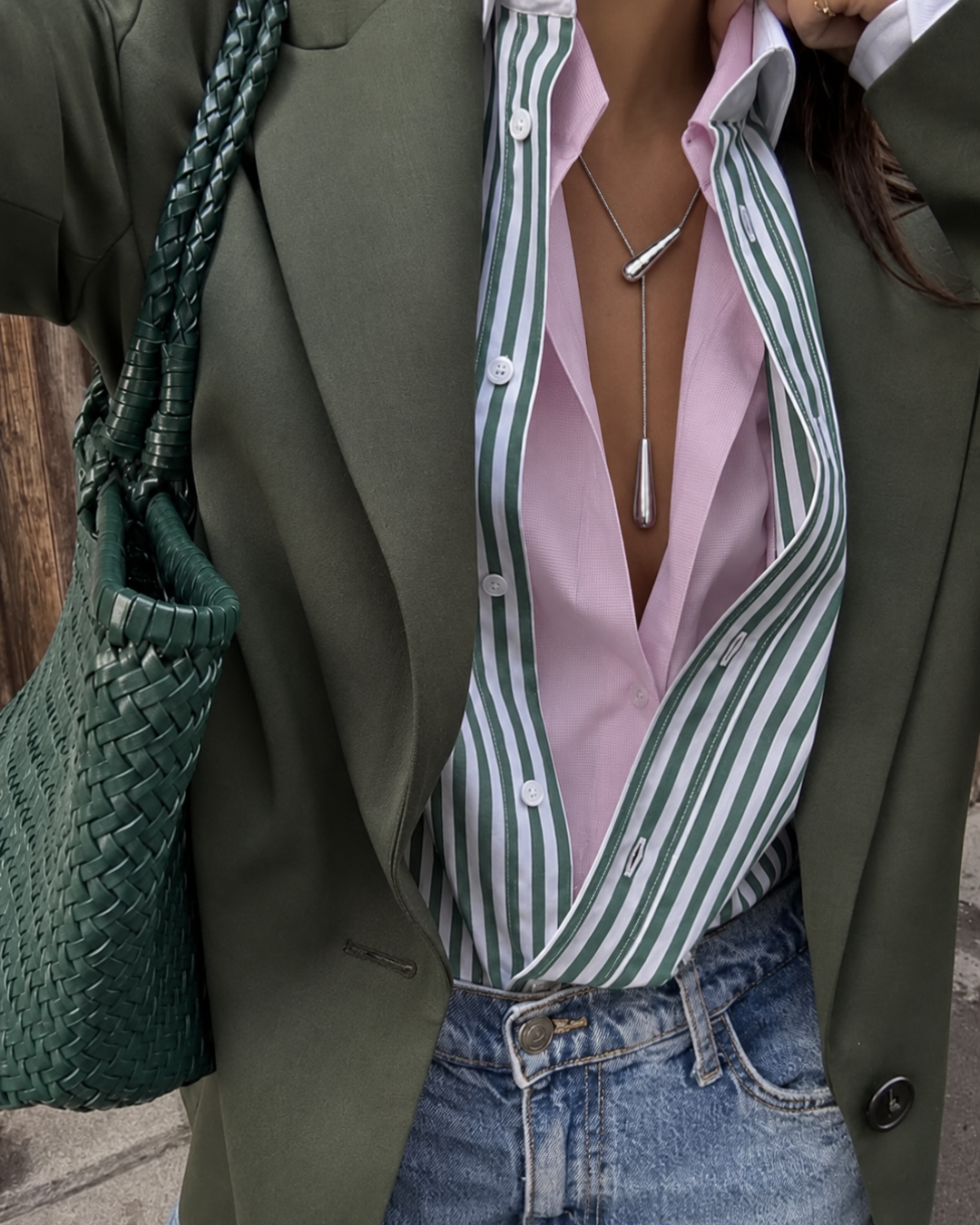 The Perry Street Pendant Necklace in Silver
