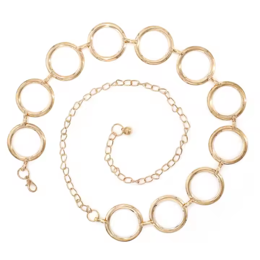 The Amalfi Chain Belt in Gold