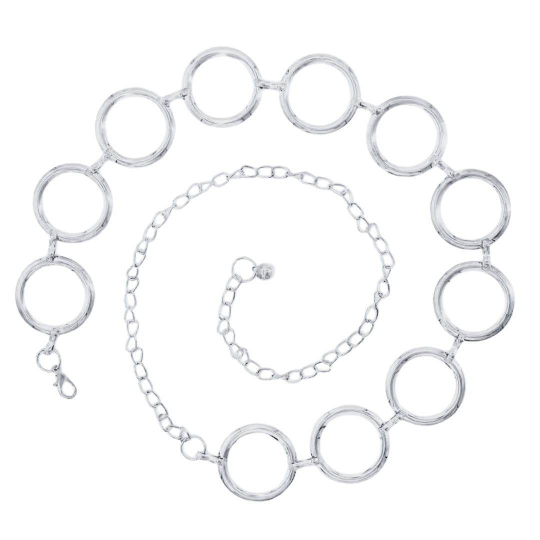 The Amalfi Chain Belt in Silver