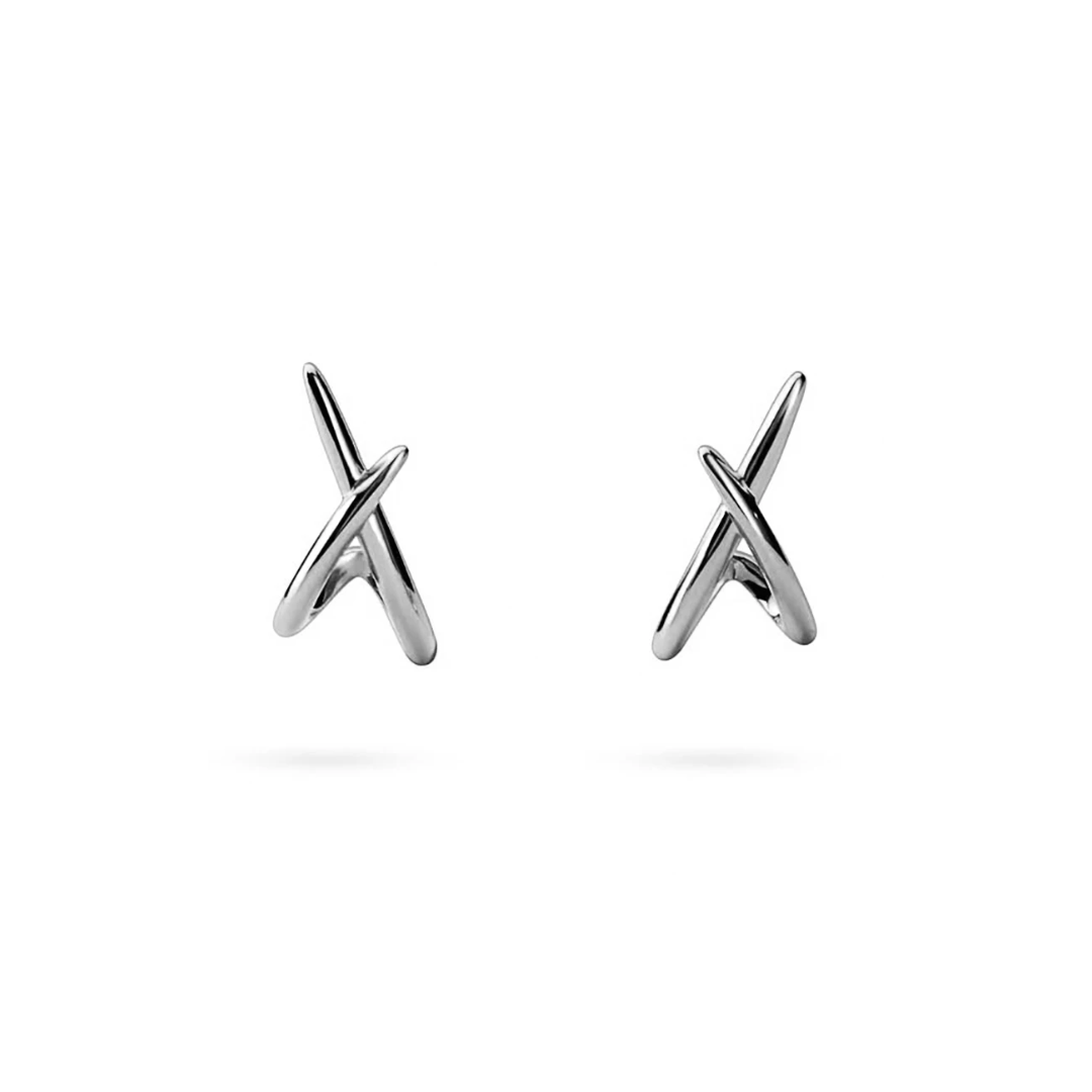 Le Smoking Earrings in White Gold