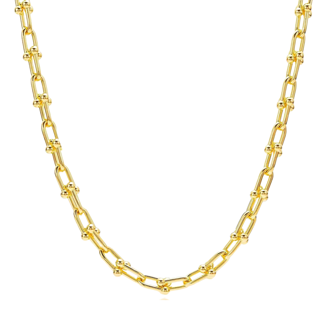 The Chainlink Necklace in Yellow Gold