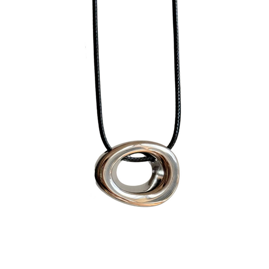 The Rotunda Necklace in White Gold