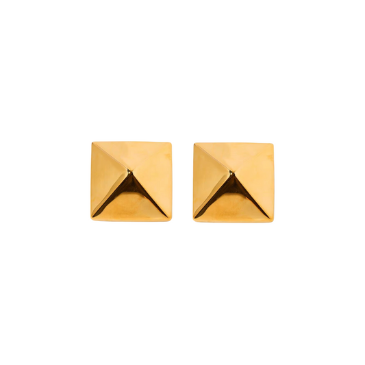 The Hubert Earrings in Yellow Gold