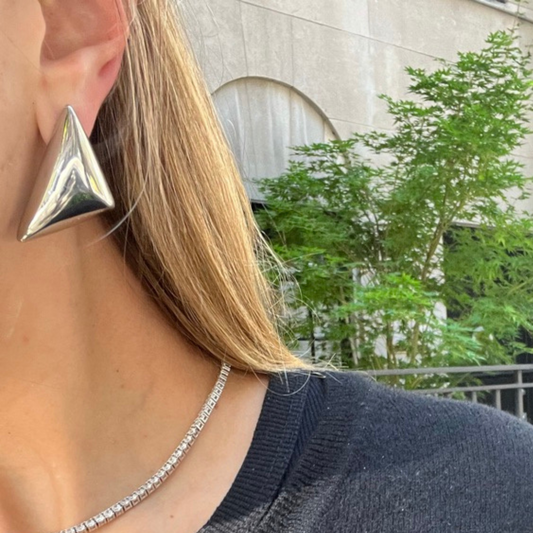 The Cleveland Earrings in White Gold