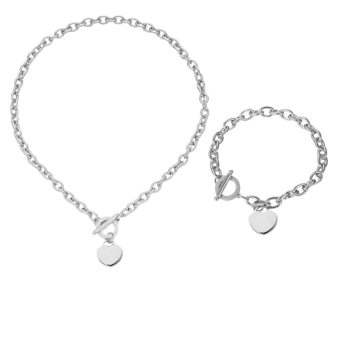 The Heart Set in Silver