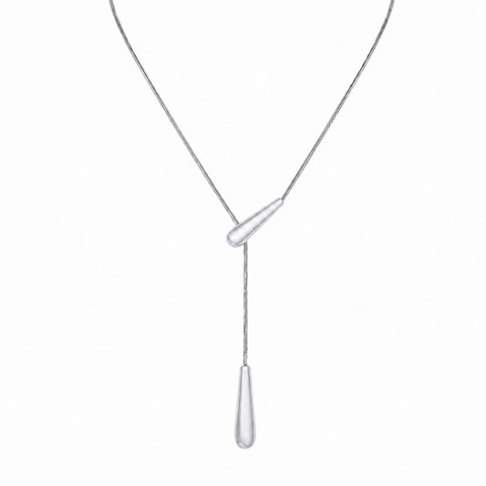 The Perry Street Pendant Necklace in Silver