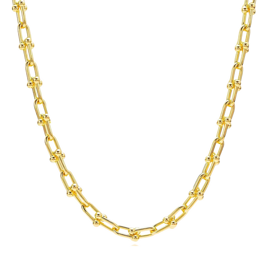 The Chainlink Necklace in Yellow Gold