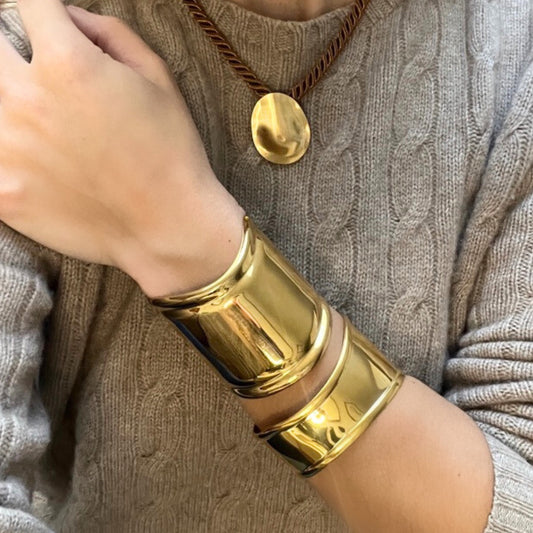 The Elsa Cuff Set in Gold