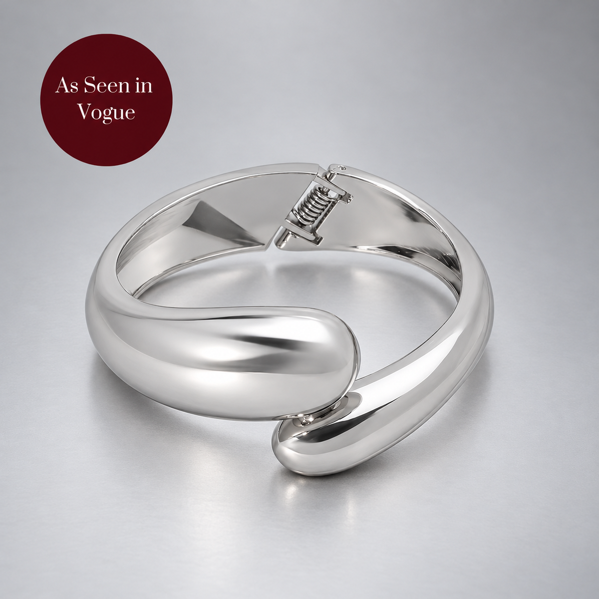 The Overlap Cuff Bracelet in Silver