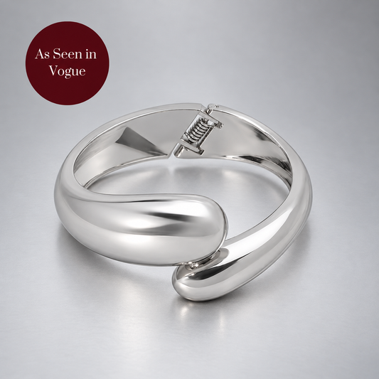 The Overlap Cuff Bracelet in Silver